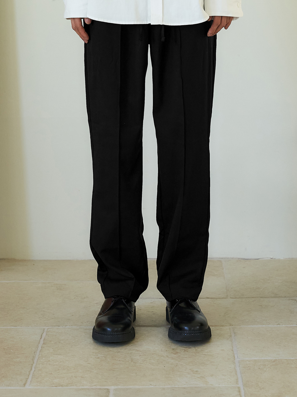 essential banding pants [regular fit]_black_남녀공용