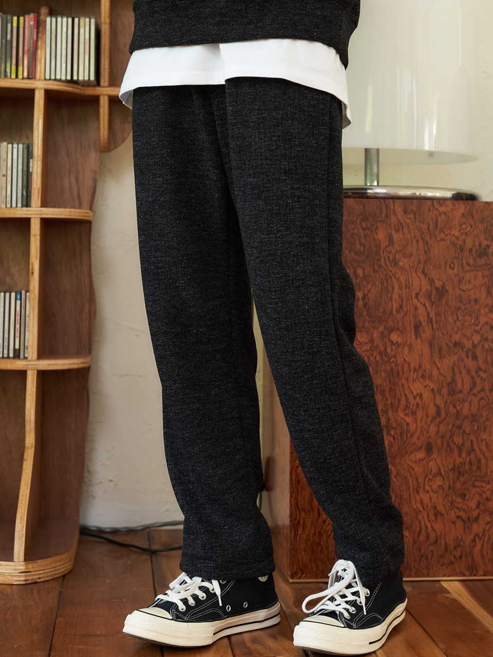 soft knit banding pants [regular fit]_charcoal_남녀공용